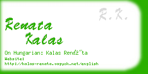 renata kalas business card